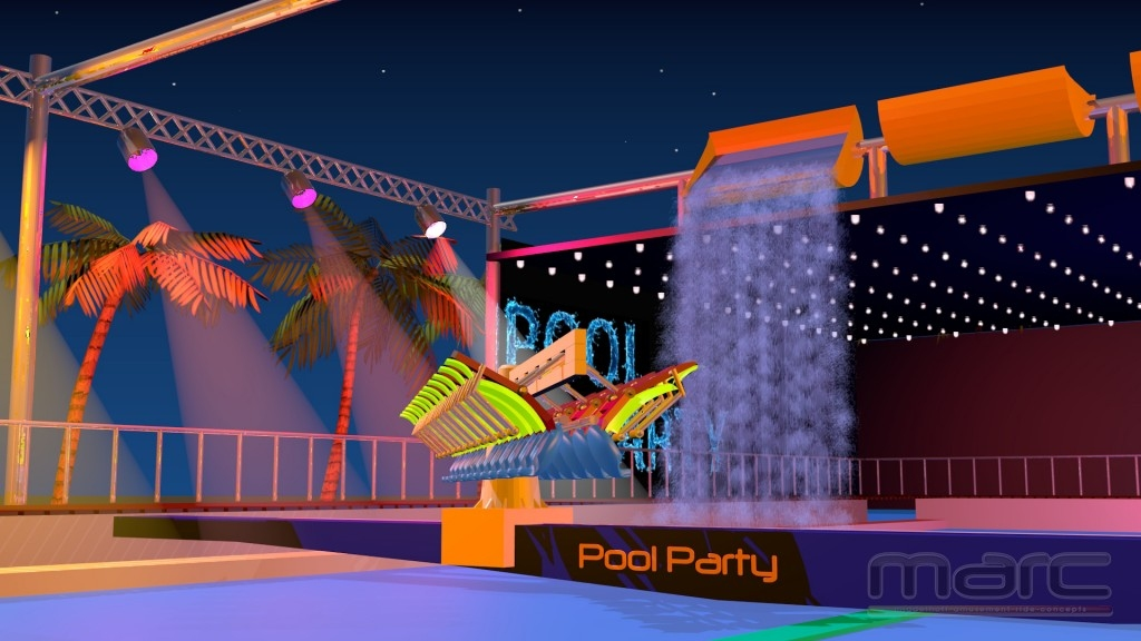 Pool-Party (rectangular footprint)